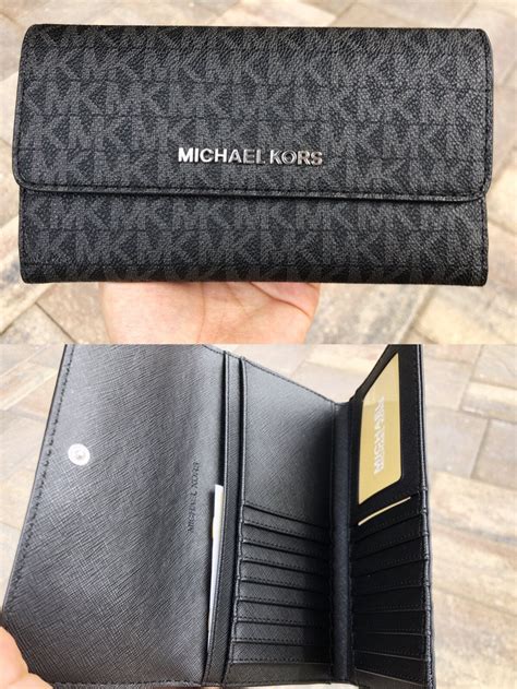 michael kors trifold wallet womens|michael kors women wallet black.